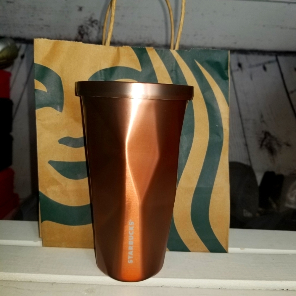 Nwt starbucks geometric copper tumbler